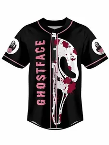 Ghostface Scream baseball jersey, No YouHang Up horror movie shirt, quirky unisex outfit, soft touch, fashionable item