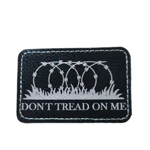 Laser Engraved Leatherette Velcro Morale Patch