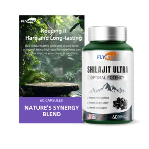 FLYNEW Optimal Potency | Shilajit Ultra | Adaptogen Energy Stamina Immune Antioxidants | Made in USA | 60 Capsules