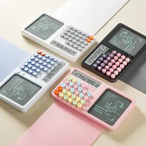 Dual Power Silent Calculator with LCD Writing Pad, Large Screen Multi-Function Calculator, Ideal for Students, Office, Accounting