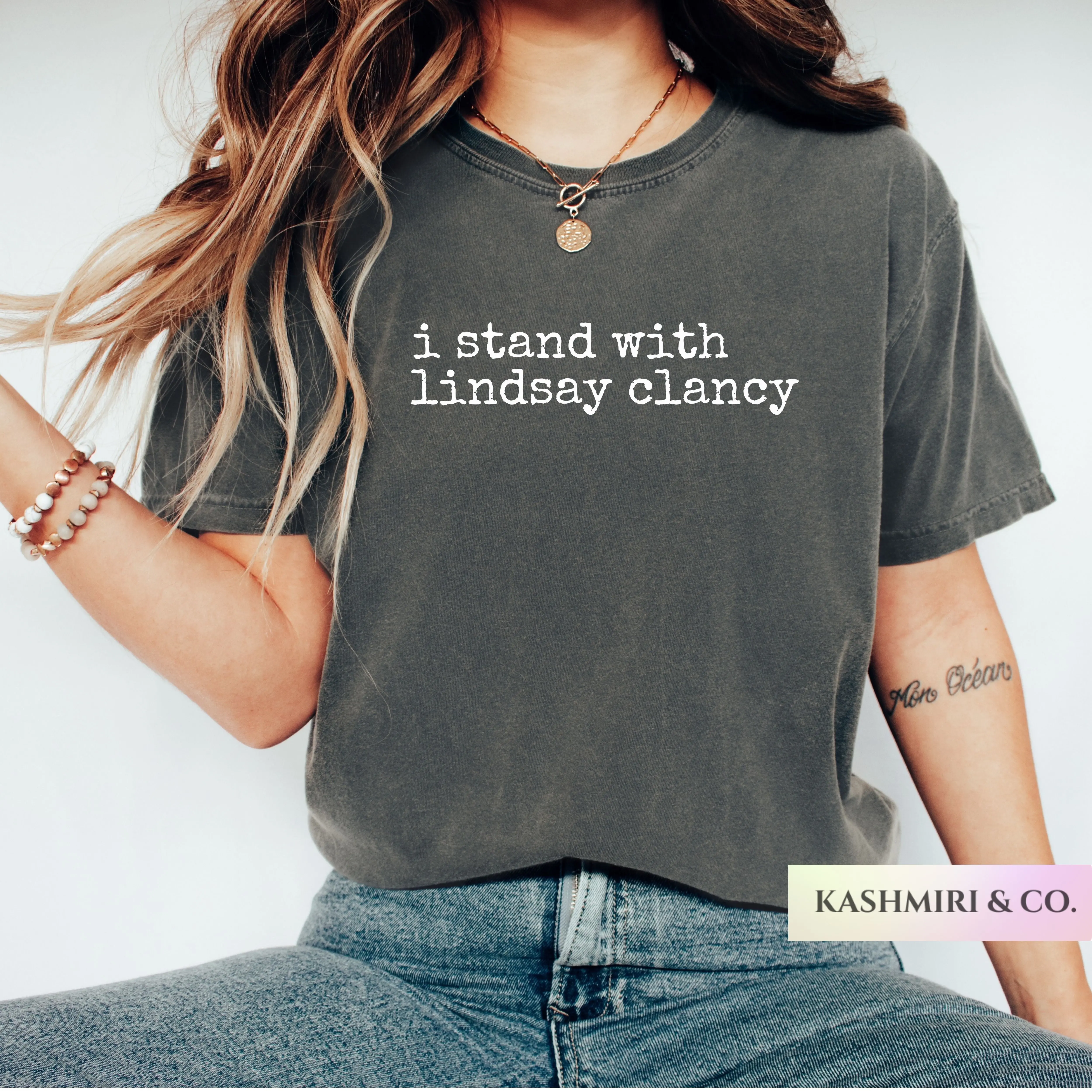 I STAND WITH LINDSAY CLANCY TEE