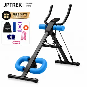 JPTREK Foldable Ab Trainer with Counter for Home Gym Adjustable Core Workout Machine
