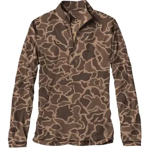 Realtree Camo Zip Long Sleeve Shirt | Lightweight Hunting Top | Outdoor Gear Apparel