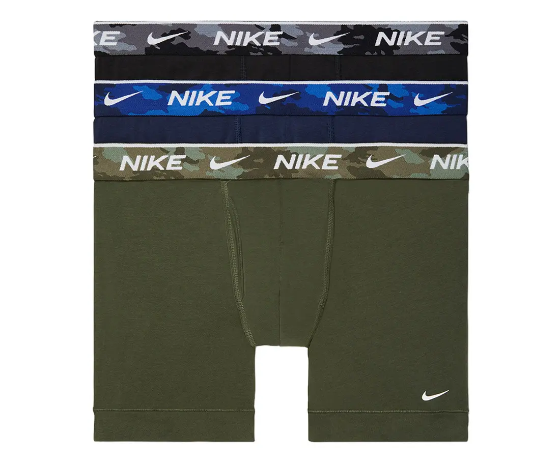Nike 3Pk Boxer Brief Cotton Mens Active Underwears