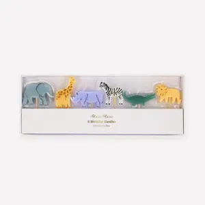 Jungle Animal Candles (x 6)