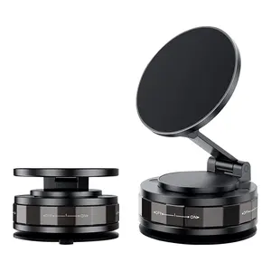 Vacuum Magnetic Car Phone Holder 360° Strongest 120LBS Ultra Suction Cup Phone Mount for MagSafe Dashboard Cell Phone Holders for Your Car/Gym/Mirror Bracket for iPhone 17 & Android, Car Accessories ALL Phones