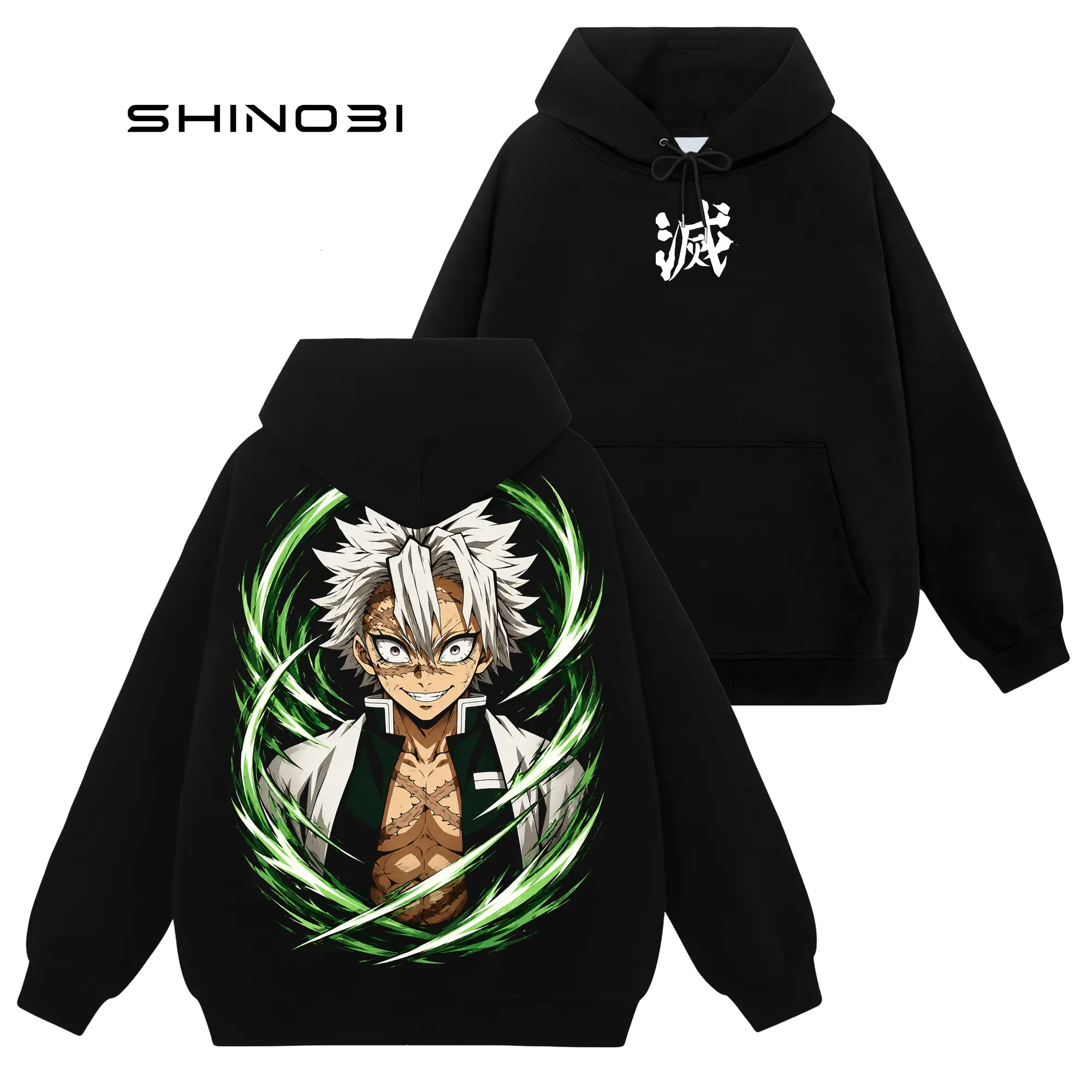 [Shinobi Shop] Shinazugawa Sanemi - Demon Slayer Kimetsu No Yaiba #270 Hoodie T-Shirt Sweatshirt, Retro Vintage Unisex Graphic 90s Cotton, Gift For Wibu, Anime Manga Y2K Streetwear