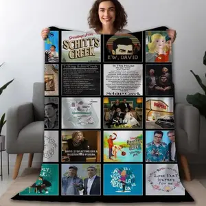 Schitts Creek Movie Vintage Fleece/Sherpa Blanket  30x40 50x60 60x80 inches, Blanket Gift For Women Men, Movie Gift For Fans