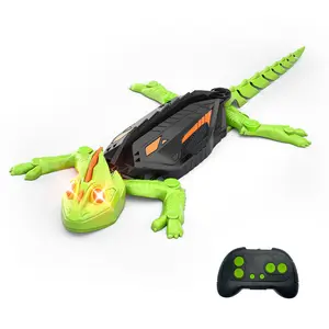 Remote Control Toy Electric Lizard with LED Glowing Eyes 360° Spin Rechargeable Christmas Tech Gift for Kids Ages 6-12