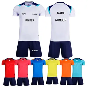 Custom Football Kit for Adults Personalised Soccer Unifors Personalized Jersey Short Set Men Women Boys Girls US Sizes M-3XL Breathable Sweat-wicking Machine Washable