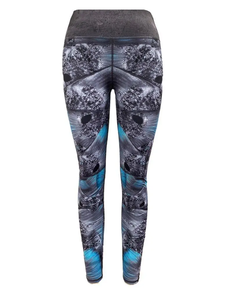 Lady Redfish Tail Comfortable Fishing Leggings for Sun protection  Womenswear leg legging black high waist