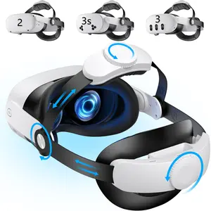 Head Strap for Meta Quest 2/3/3S - 4-Way Adjustable VR Headset Strap Replacement with Enhanced Support & Comfort Upgrade - Elite Strap Alternative for Oculus Gaming