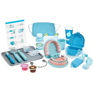 Super Smile Dentist Play Set, 25-Piece Dentist Kit with Oversized Teeth, Large Tools & Accessories, Kids Toys for Girls & Boys 3+