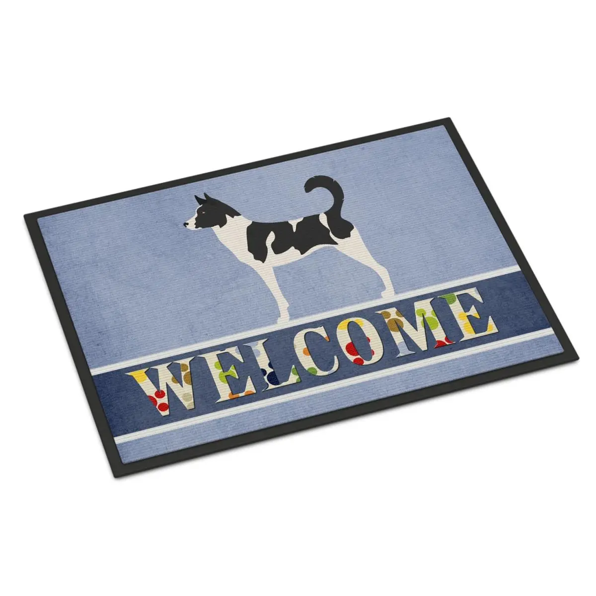 212 MAIN Canaan Dog Printed Rectangular Welcome Rug - 18x27 in., Decorative, Machine Washable, Fade-Resistant, Indoor/Outdoor Area Mat, Rectangular Rug