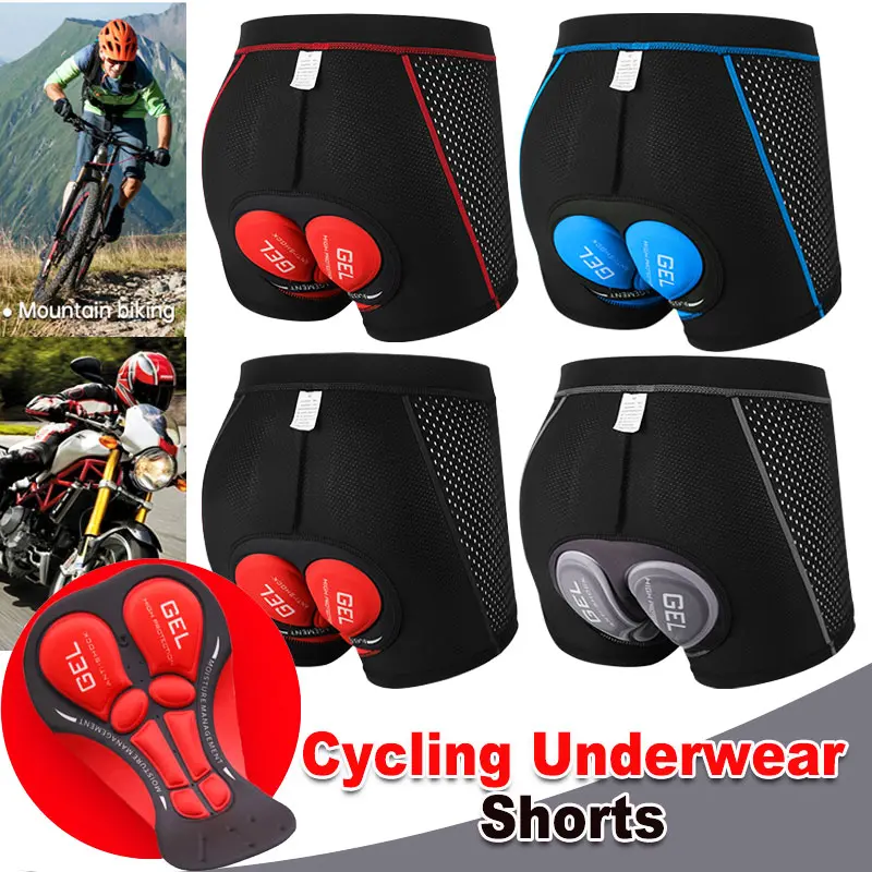 CATTIBOR Men Cycling Shorts,Men 5D Gel Padded Underwear,MTB Mountain Bike Bicycle Short Pants,Men Riding Bike Sport Underwear For Outdoor Activities