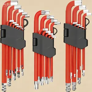 31-Piece Stubby Allen Wrenches Set with Ball End Hex Keys SAE Metric TORX T10-T50 T-Handle Tools for Precision Work Durable Chrome Vanadium Steel Reusable