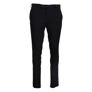 Domenico Tagliente Black Tapered Dress Formal Pants