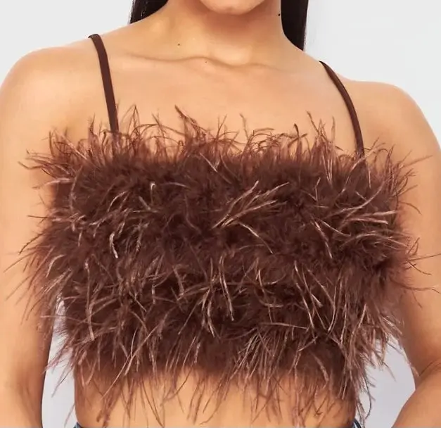 Feather Crop Top Feather Crop Top