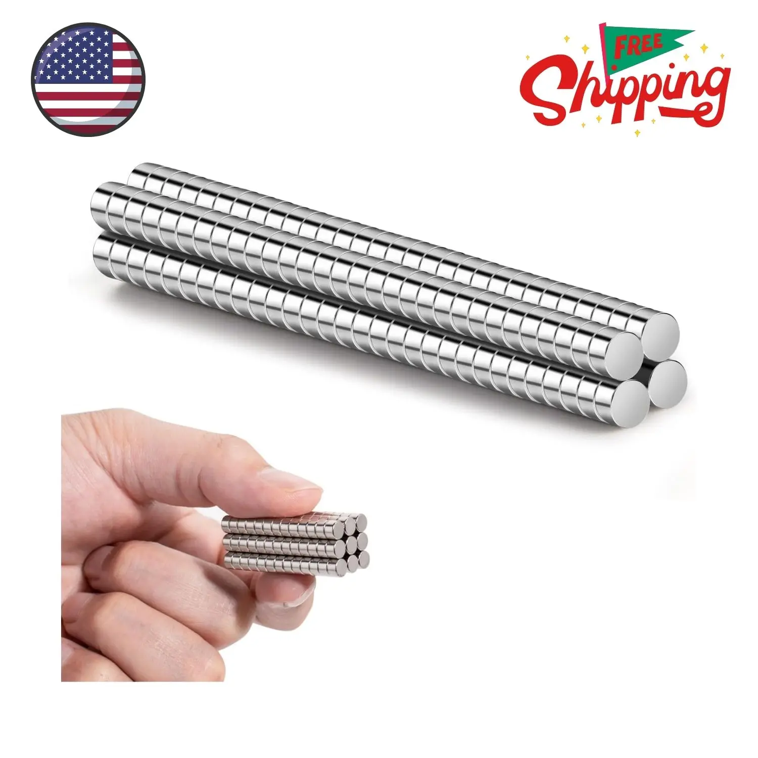 60 pcs Small Magnets, Round Mini Magnet Multi-Use 5mm x 3mm(DxH) 60 pcs Small Magnets, Round Mini Magnet Multi-Use 5mm x 3mm(DxH)