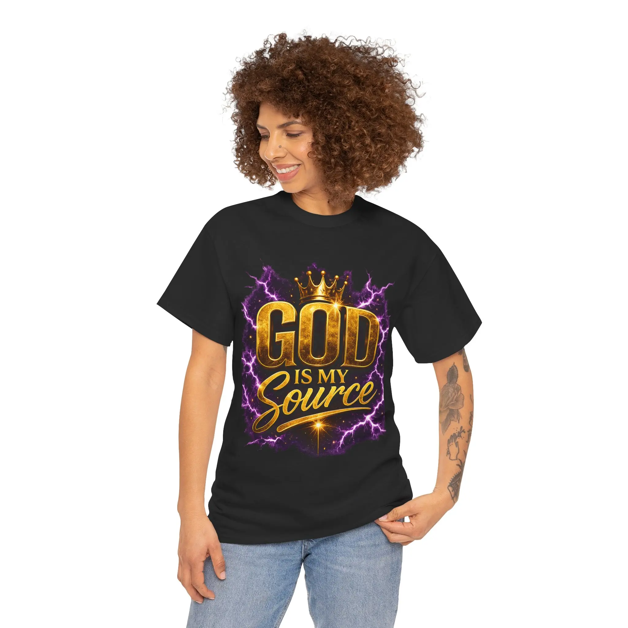 God Is My Source Christian T-Shirt | Philippians 4:19 Faith Graphic Tee