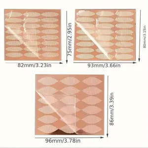 Water Activated Lace Eyelid Tape 360/480pcs Natural Eye Mask Mesh Sticky Shield for Long Lasting Maintenance Invisible Double Eyelid Tape Suitable for Inner Eyes Pocket Cap Puffiness Eyes Small/Medium/Large Size Eyelash Extension Tweezers