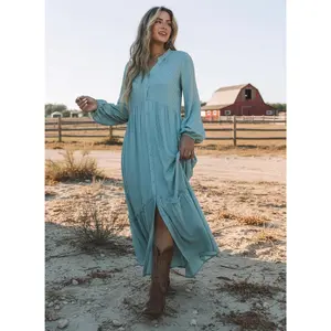 The Eden Maxi Dress | Modest Long Sleeve Dress with Pockets