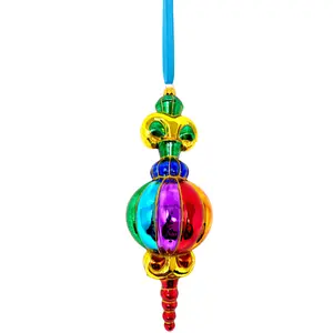 Rainbow Capulet Glass Ornament