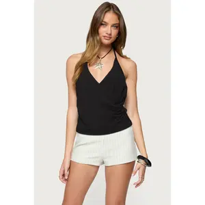 Carmel V Neck Halter Top