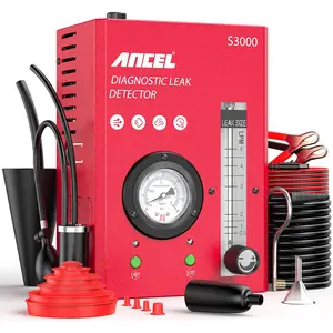 ANCEL S3000 Smoke Machine Automotive Leak Detector with Built-in Air Compressor, Evap Vacuum Smoke Diagnostic Tester