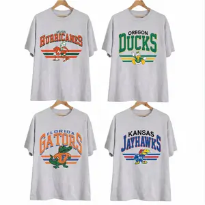 Custom Your Team, Vintage College Mascot T-shirt - Sport Grey Color, Retro NCAA Style Graphic Tee, University Sports Shirt, Unisex Cotton Top, Classic Campus Streetwear