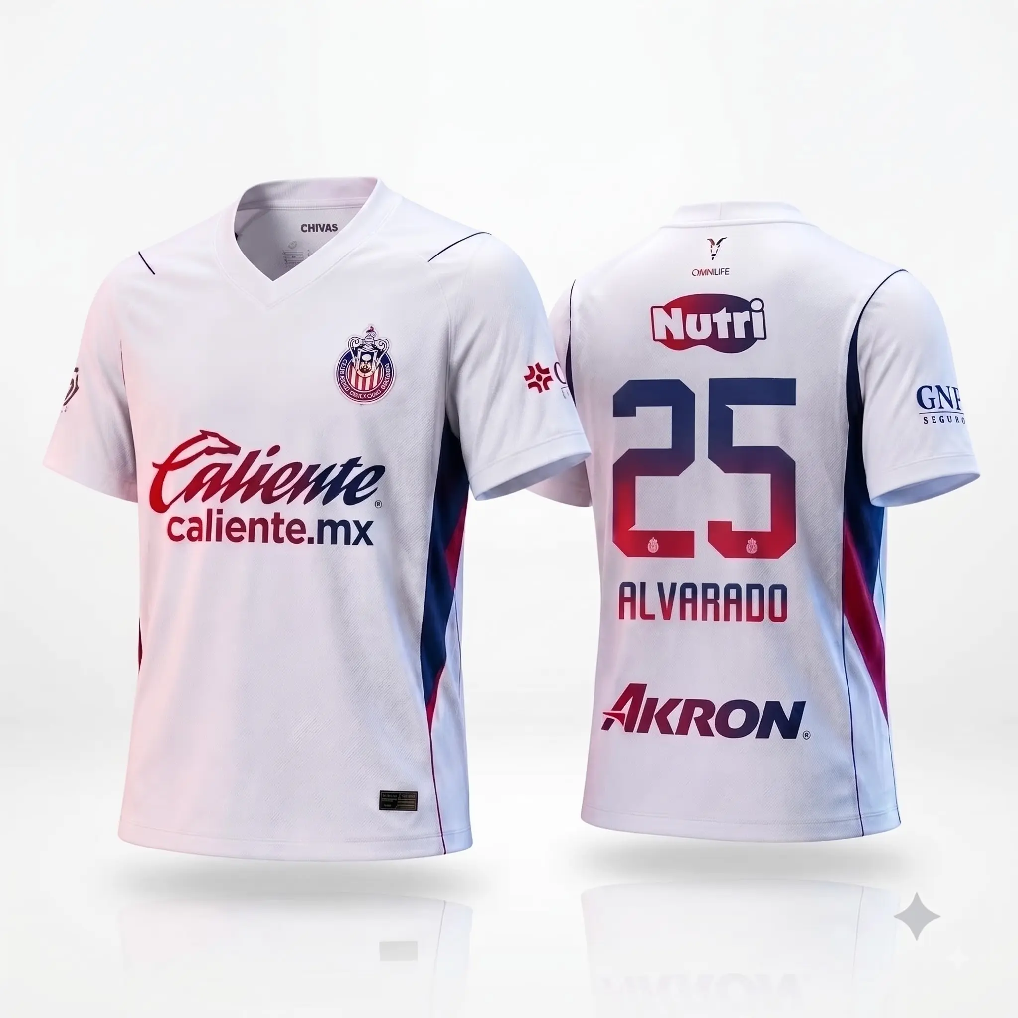 Chivas CD Guadalajara 2026-2027 Away Mexico Men's Home Blue Short-Sleeve Soccer Jersey, Fan Edition Match Day Apparel for Men and Women
