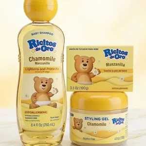 Ricitos de Oro Chamomile Haircare Kit - Nourishing, Hydrating Shampoo, Conditioner, and Cleanser