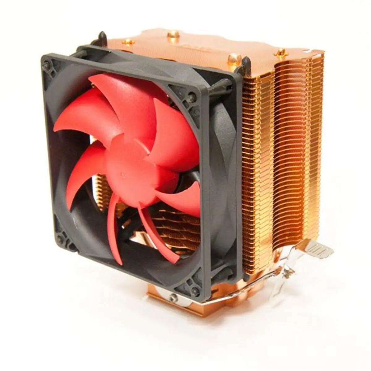 SilenX Copper Heat Sink with 2X Efzo 92mm Fans, 6mm Heat Pipes, 3rd Gen Fluid Dynamic Bearings, 422g Weight, No Motherboard Removal for i7/AMD Computer Cooling Systems, 92 Mm