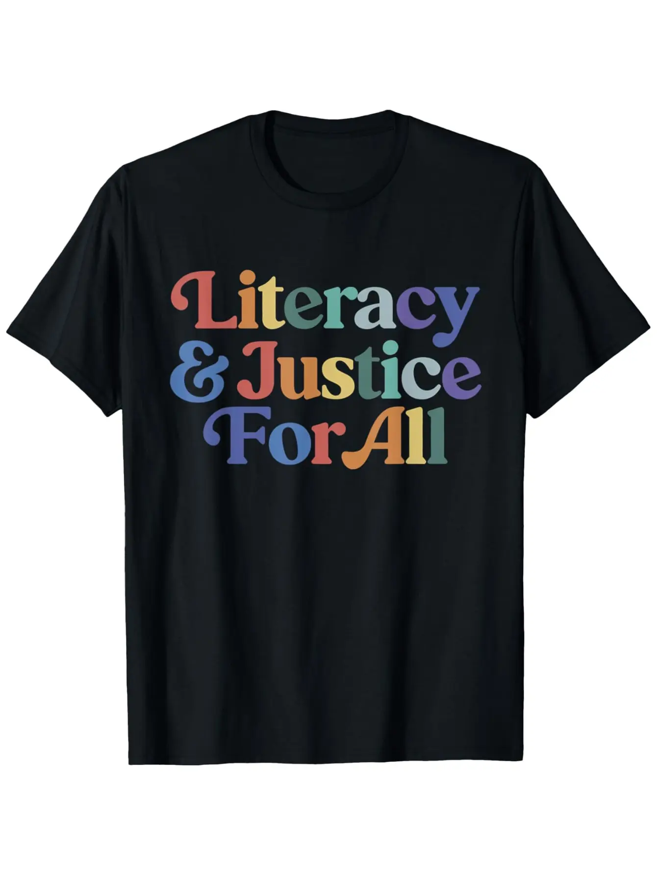 Literacy Justice for All Stop Book Banning Protect Librarian T-Shirt