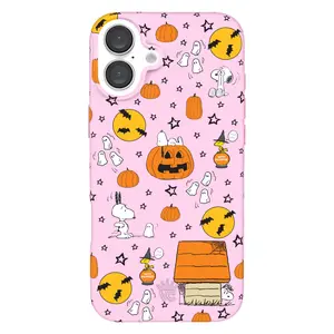 Snoopy Pink Pumpkins iPhone Case