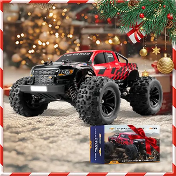 FMS Hobby 1:10 FMT10 Brushless Chevrolet Colorado Basher RS 4WD RC Model Car, 120A Brushless ESC, Metal Frame, Personalized Stickers, Remote Controlled Vehicle (Note: RS Version Excludes Charger, Battery)