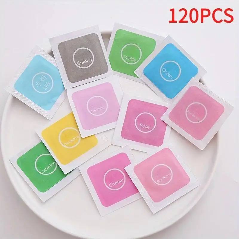 120 Pack Home Fragrance Sachets - Long-Lasting Freshness, Odor Elimination, Freshener, Deodorizing Moisture Absorber Bags for Closet, Car, Long-Lasting Freshness Sachets, Odor Elimination Sachets
