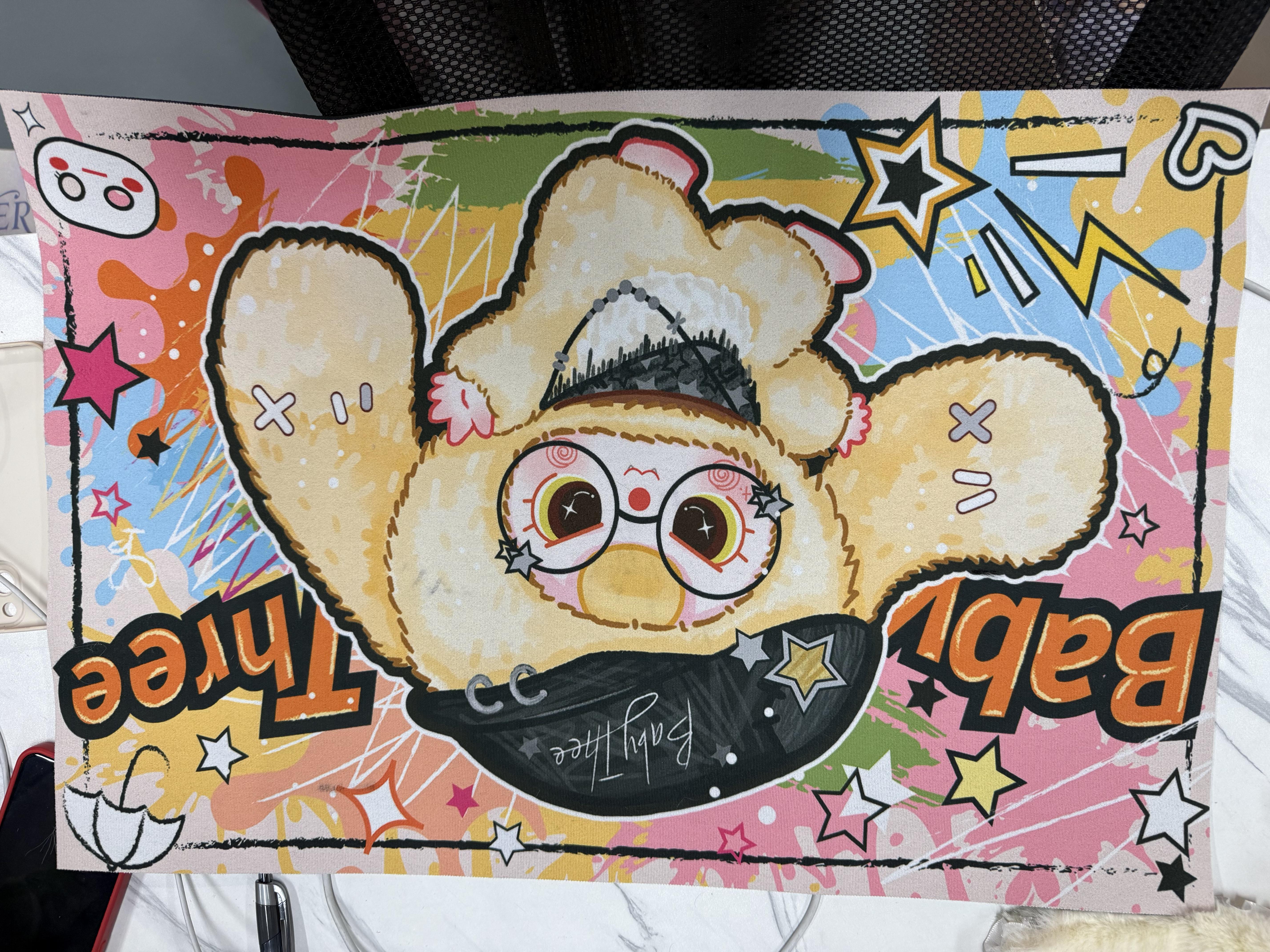 LISM Babythree Table mat Toy doll ，Tabletop ornament，Desktop decorations