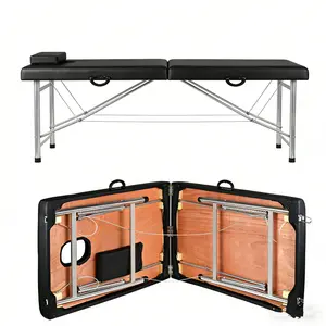 Portable Folding Massage Table for Home - 2-Section Lightweight Beauty Salon & Spa Therapy Bed