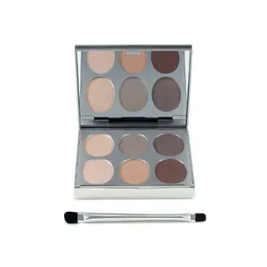 Jerome Alexander Basics Eyeshadow Palette - 8 Matte & Satin Neutral Shades | Blendable, Long-Wearing & Crease-Proof Formula | Everyday Natural to Smoky Looks | Travel-Friendly Compact - Makeup Beauty Cosmetics