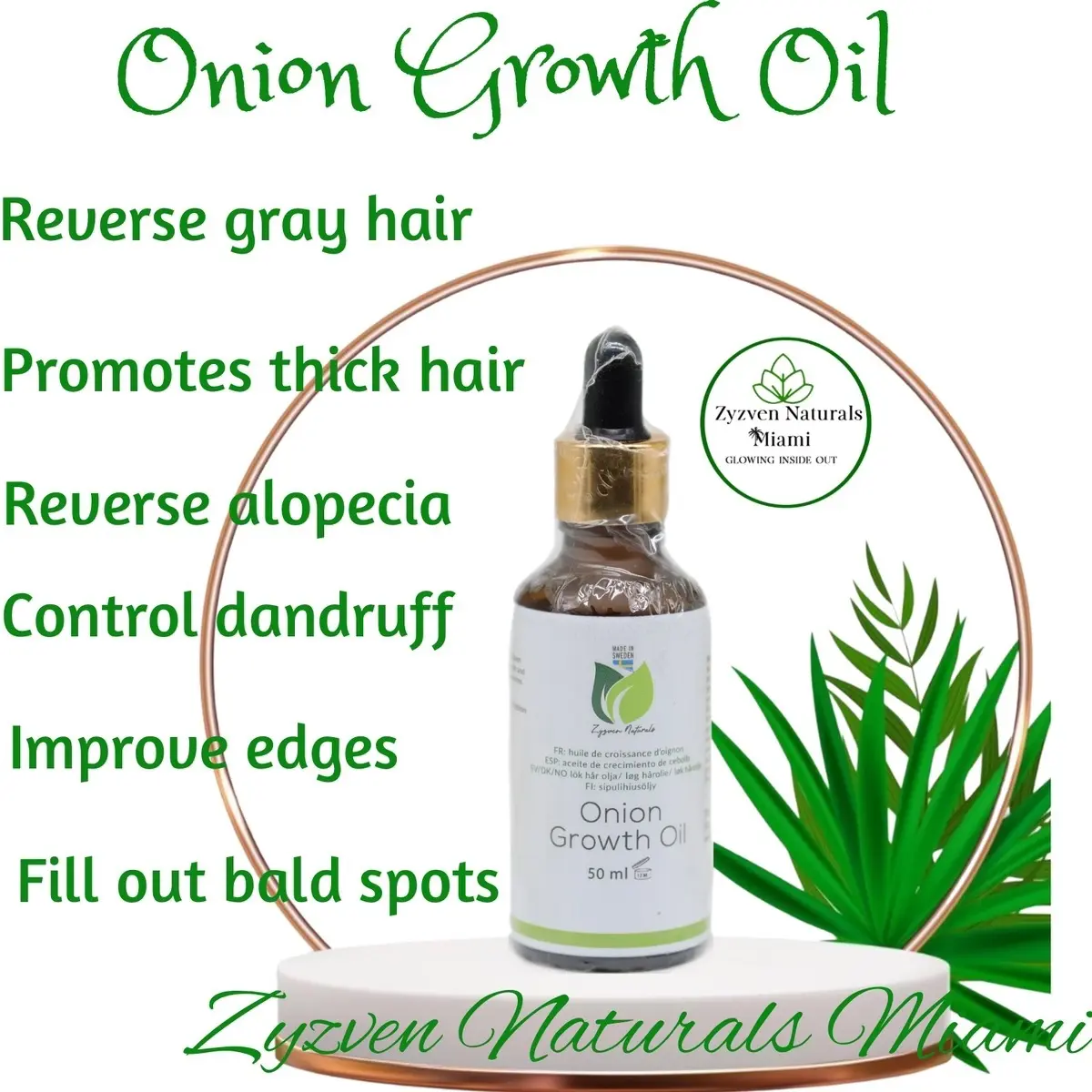 Onion growth oil Organic Hair Nutrition Haircare Remedy Comfort