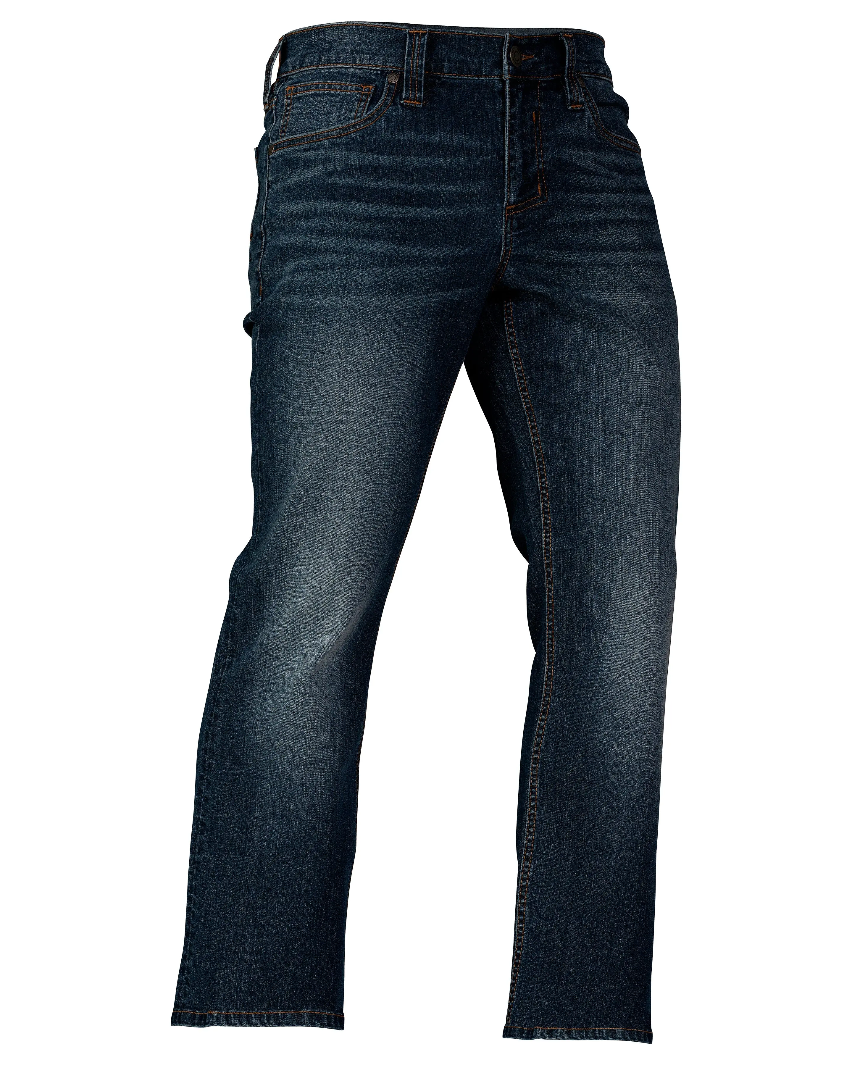 Howitzer Men's Freedom Flex Casual Jeans, Relaxed Athletic Mid-Waist Fit, Durable Denim, Button Closure, 32" Inseam, All-Season Wear, Flexible, Cold-Wash Compatible, Easily Hemmed, Plain Menswear, Clothes