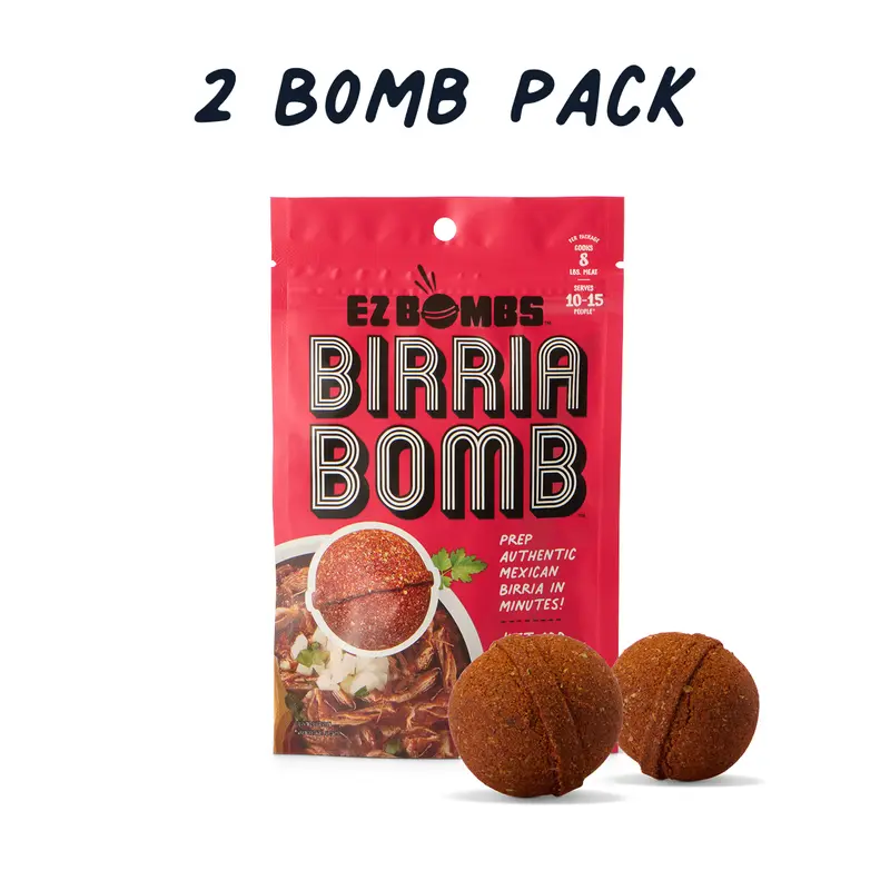 EZ BOMBS BirriaBombs 2 Bombs Per Pack - Seasoning Spice Bomb Flavor for Authentic Mexican Dishes - Traditional