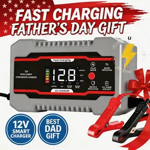 【Fathers Day Gift】Car Battery Charger 12V 24V, Automatic Maintainer, Repair, Trickle Charger & Desulfator with Overcharge Protection, Auto Shutoff, 12Volt Battery Charger for Vehicle Motorcycle Boat Lead-acid Batteries