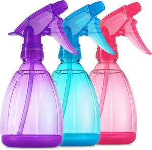 Spray Bottles (3-Pack, 12 Oz) Water Spray Bottle for Hair, Plants, Cleaning, Cooking, BBQ, Cats, - Empty Spray Bottles - BPA-Free - Multicolor