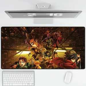 [Sale Up To 50%] Demon Slayer Full Cast Battle Mouse Pad Large Size | NEKO Mouse Pads Store