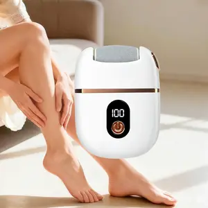 Electric Foot Callus Remover for Feet, Rechargeable Pedicure Tools with Digital Display & 3 Roller Heads, 3-Speed Adjustable Foot File for Dead Hard Cracked Dry Skin