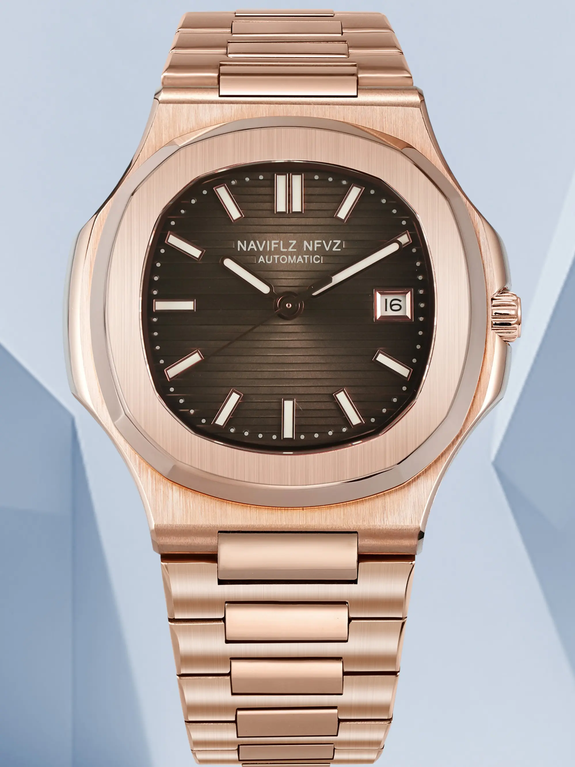 NAVIFLZ NFVZ New Arrivals Mens Automatic Watch Rose Gold 5711 Classic Sports Watches Ultrathin Stainless Steel Sapphire 50M Waterproof