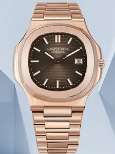 NAVIFLZ NFVZ New Arrivals Mens Automatic Watch Rose Gold 5711 Classic Sports Watches Ultrathin Stainless Steel Sapphire 50M Waterproof
