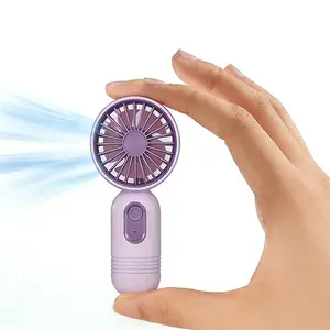 Portable Mini Fan, USB Rechargeable Handheld Multifunction Fan with 3 Speed Setting, Lightweight Handheld Cooling Fan for Makeup, Travel, Beach, Indoor and Outdoor Use, Adjustable Fans